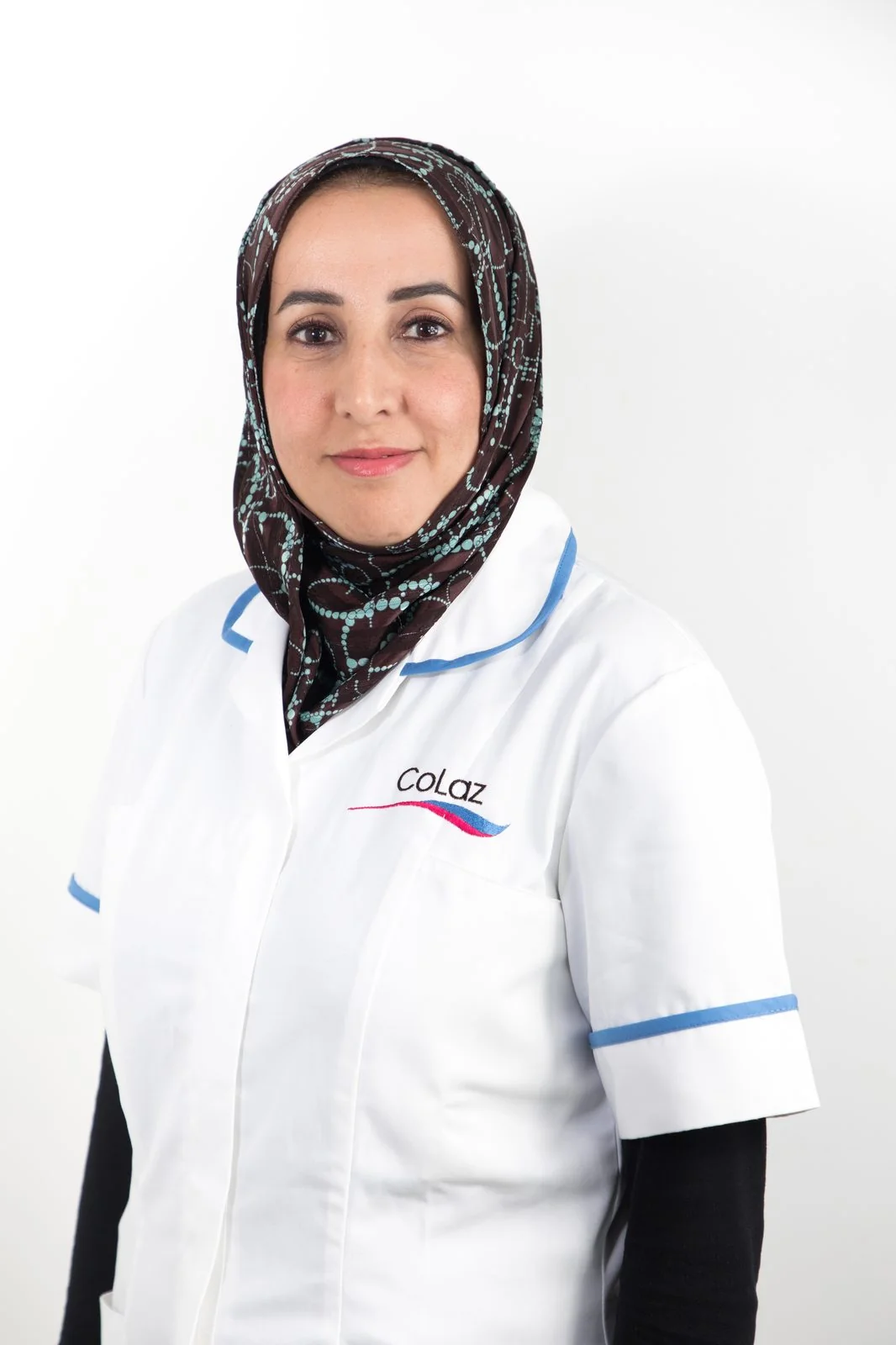 Portrait of a qualified CoLaz London Paddington clinician in branded uniform