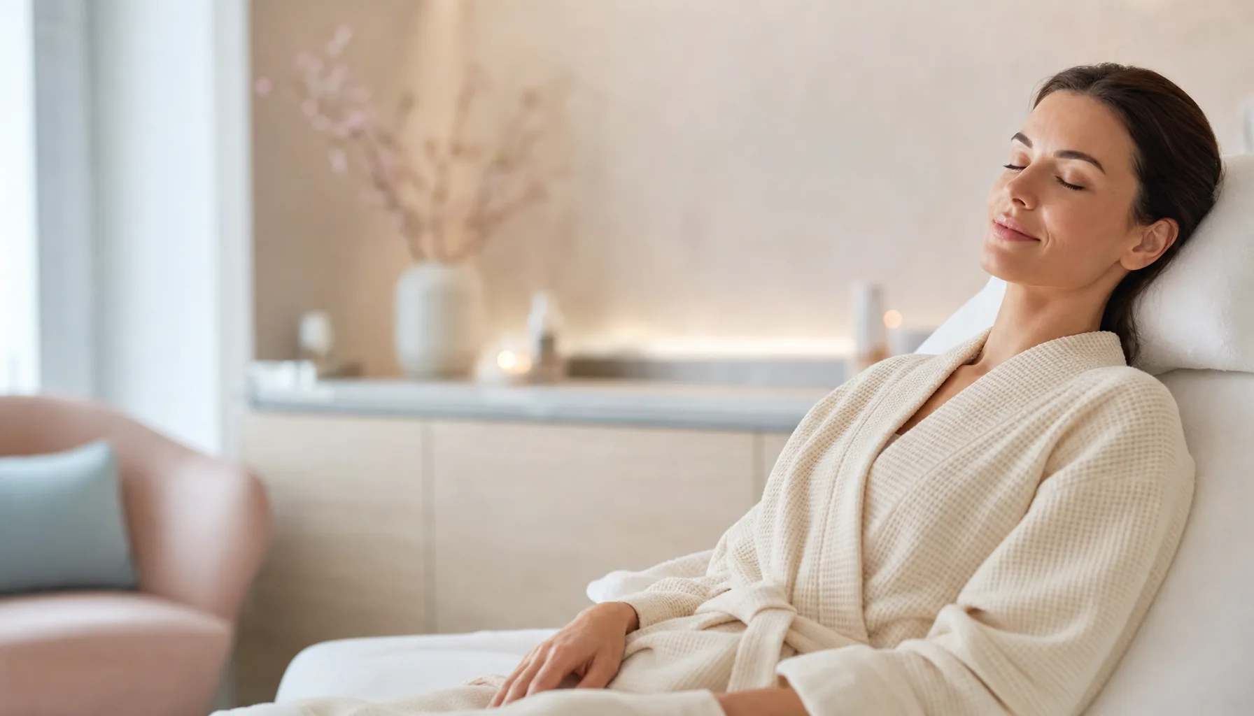 A calm body treatment room at a CoLaz UK aesthetic clinic
