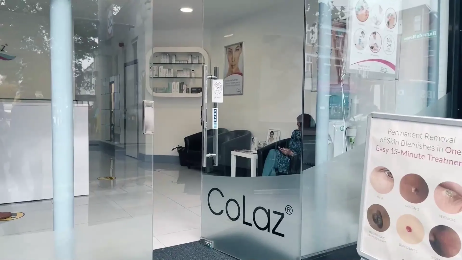 Inside a CoLaz aesthetics clinic