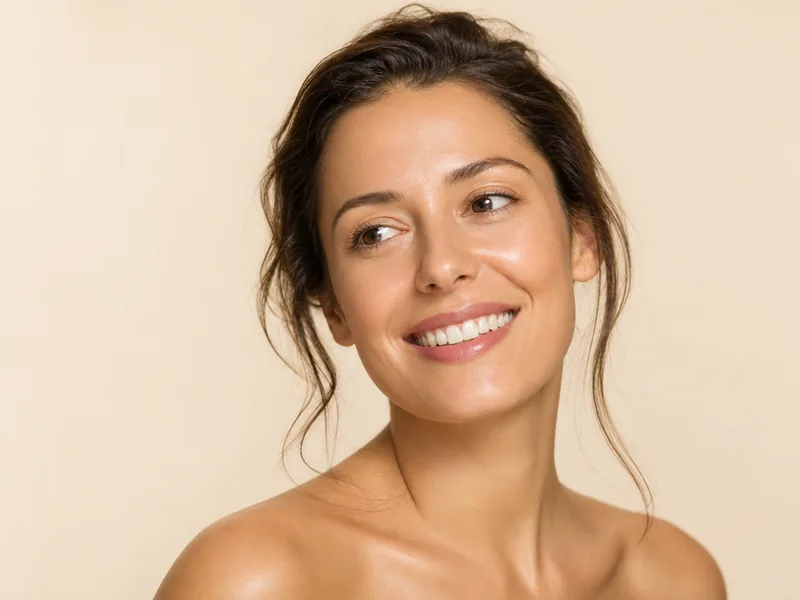 Woman with fresh, clear and even skin after a carbon laser peel at CoLaz Reading