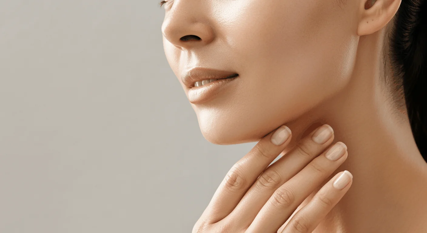 Glowing, smooth skin after a dermaplaning treatment at CoLaz