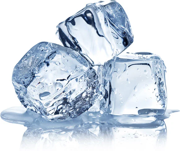 Stylised cluster of ice cubes representing the controlled cooling principle behind fat freeze cryolipolysis
