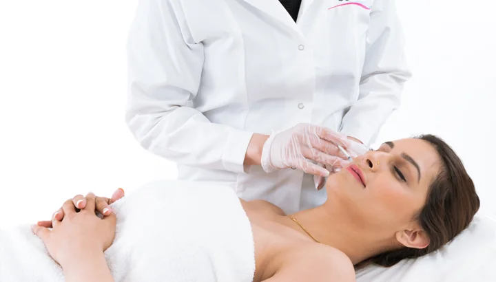 CoLaz clinician preparing a mesotherapy cocktail for skin treatment
