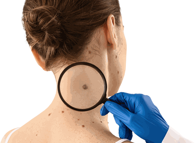 CoLaz clinician reviewing skin records during a careful in-clinic consultation