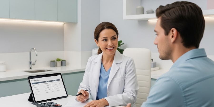 Consultation about PRP treatment pricing