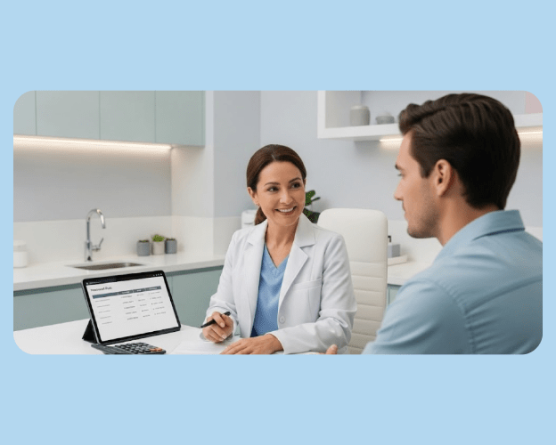 Consultation about PRP treatment pricing