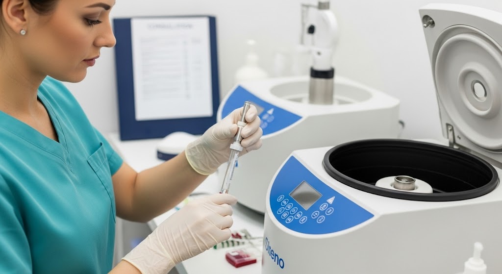 Preparing PRP in clinical environment