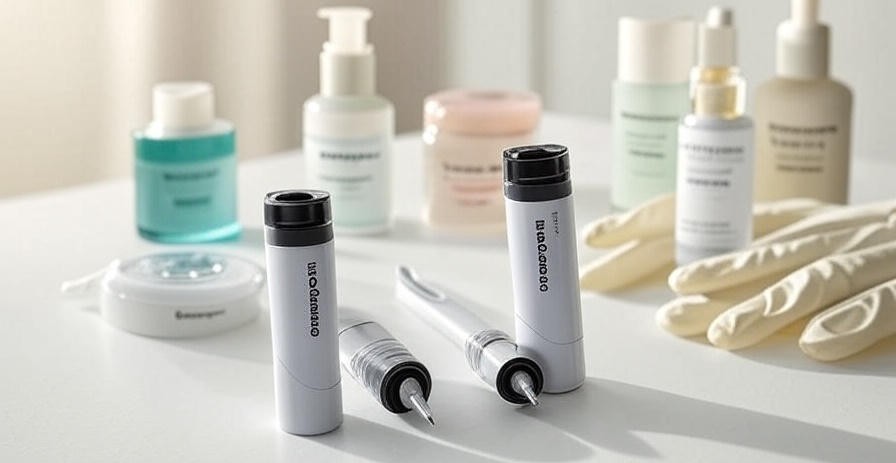 Dermapen microneedling tools 0.5mm and 1.0mm needles