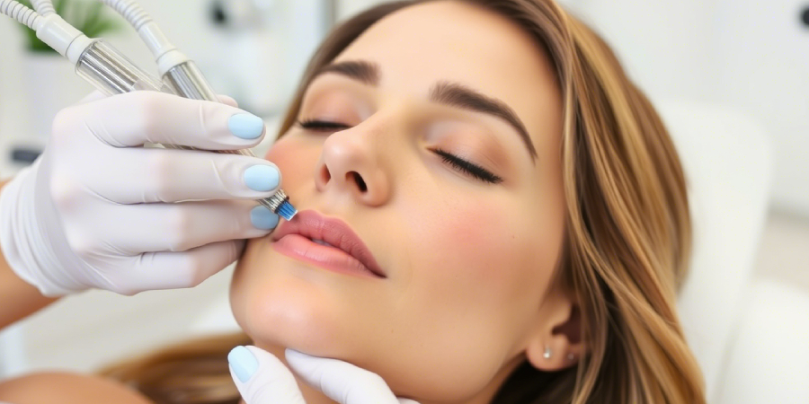 Hydrafacial treatment for dry allergic skin