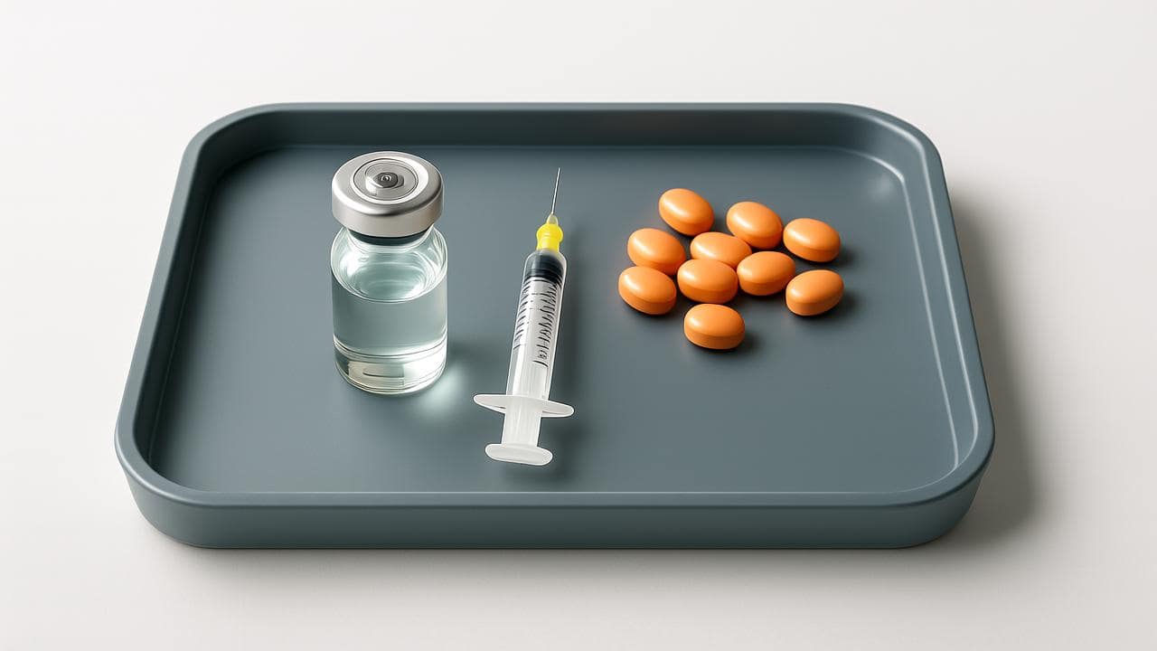 b12 injections or pills Still taking vitamin B12 injections? Move over shot. A pill may be just as  good main image 0