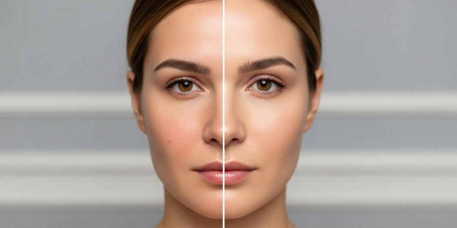 IPL skin rejuvenation Then & Now results