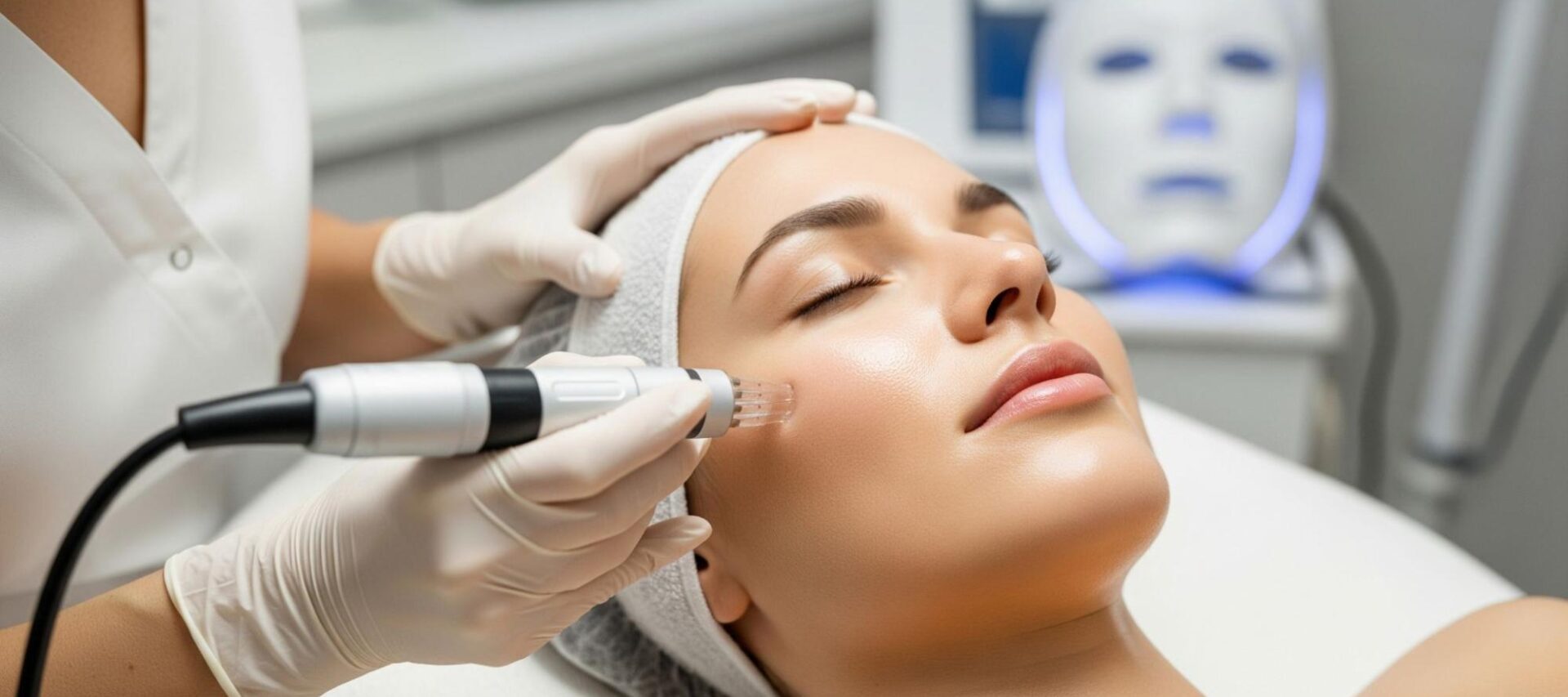 Collagen boost with mesotherapy facial treatment