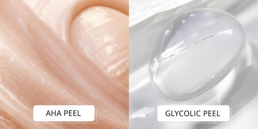 AHA peel vs glycolic peel key differences