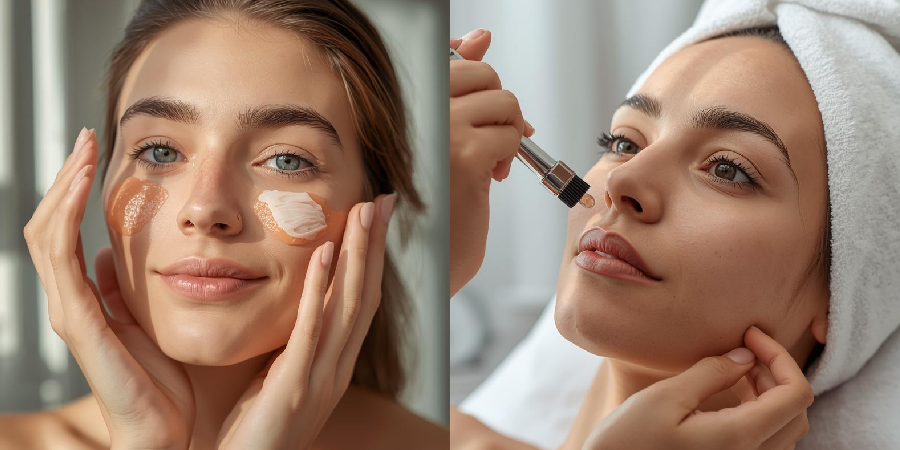 At-home AHA peel vs professional peel comparison