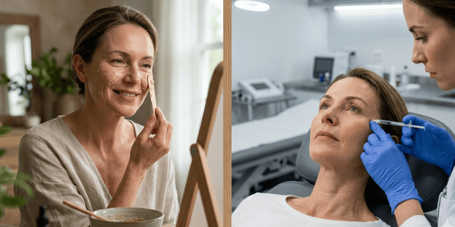 Natural vs Botox wrinkle treatment comparison