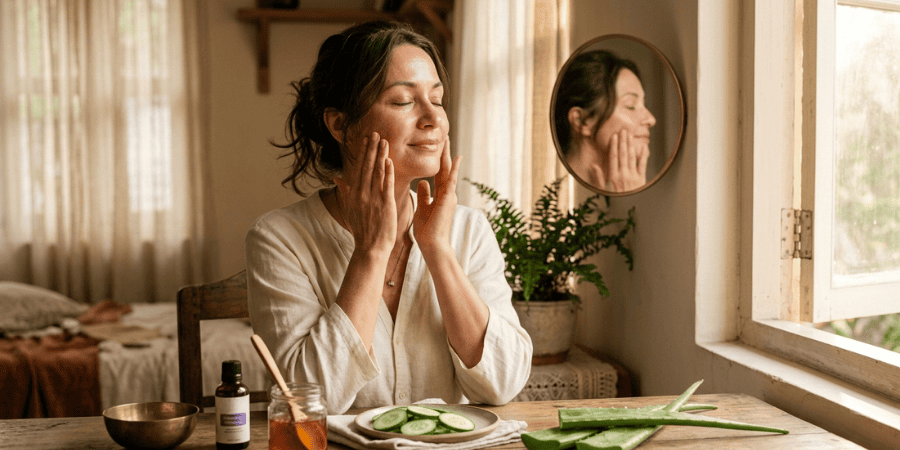 how to fix ageing face naturally at home